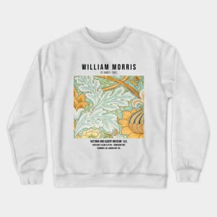 William Morris St James Pattern, Floral Exhibition, Vintage Poster Crewneck Sweatshirt